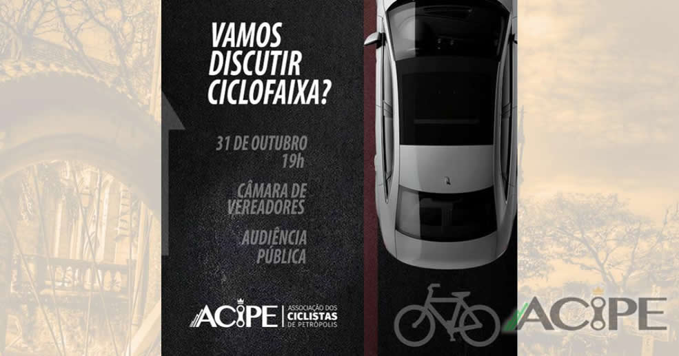 Audiência pública debate hoje a ciclofaixa da Avenida Barão do Rio Branco